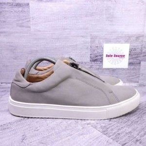 Steve Madden Everest Zipper Front Faux Leather Casual Sneaker Gray Men's sz 9
